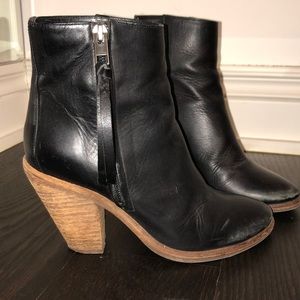 All Saints Leather Ankle Booties